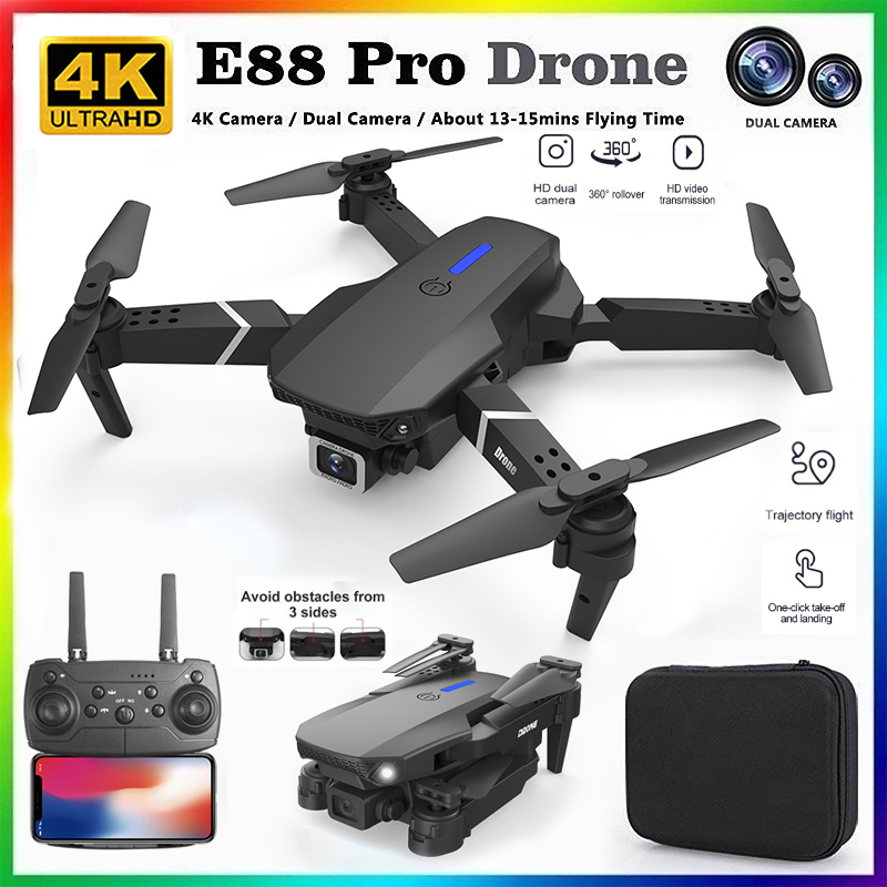 طائرة بدون طيار E88 احترافية ج - مراجعة Drone Kit Professional وسعره